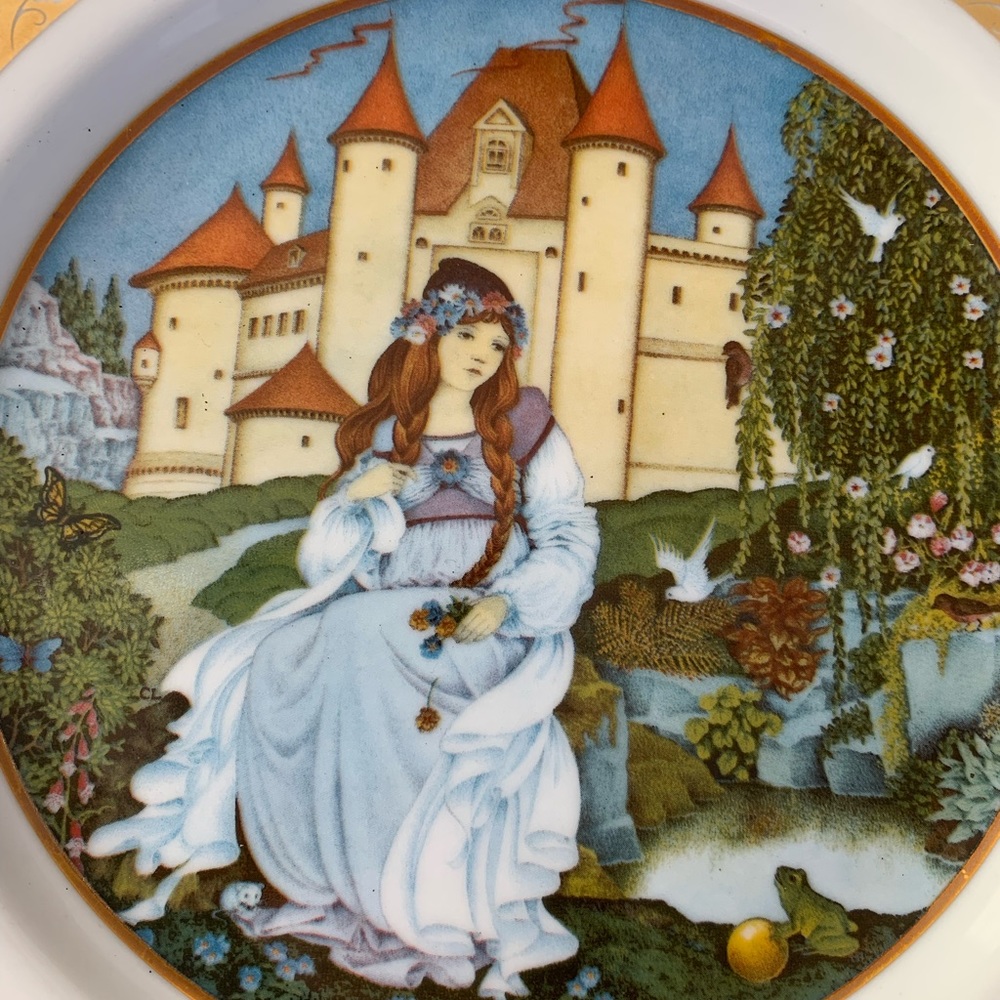 The Frog prince Vintage Plate Grimms Fairytales 1978 RARE. - Picture 4 of 6